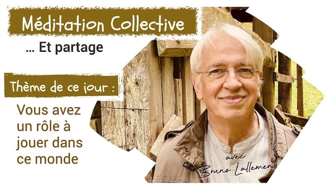 Méditation Collective avec Bruno Lallement : Vous avez un rôle à jouer dans ce monde