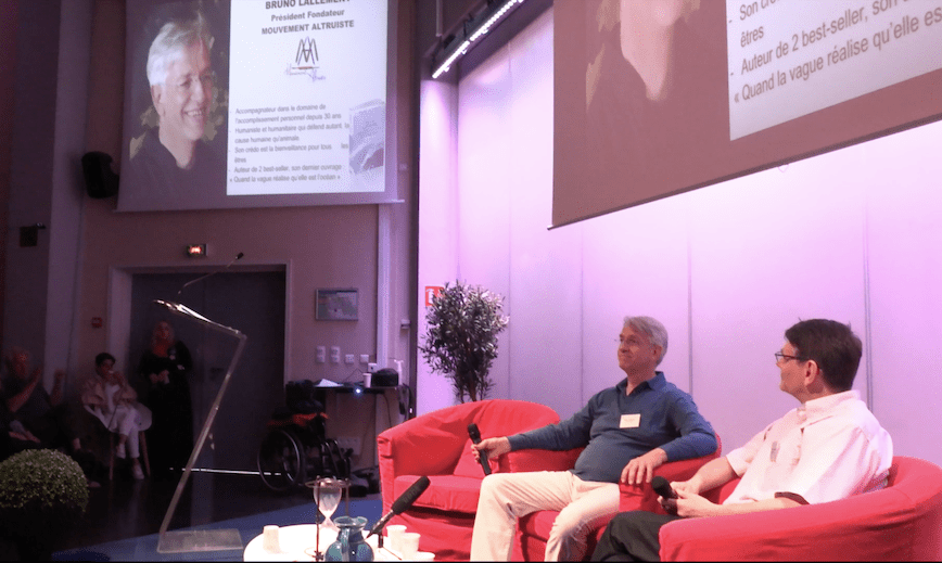 Bruno Lallement lors de la journée d'inauguration de Planète Altruiste