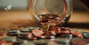 Pot avec de la monnaie