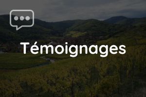 témoignages titre avec image de fond nature