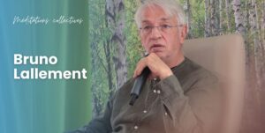 Bruno Lallement durant une méditation collective