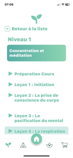 application pour méditer
