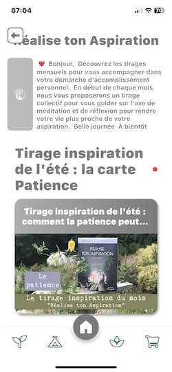application sur la méditation